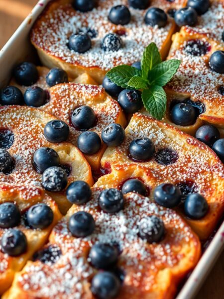 blueberry french toast bake easy brunch ideas