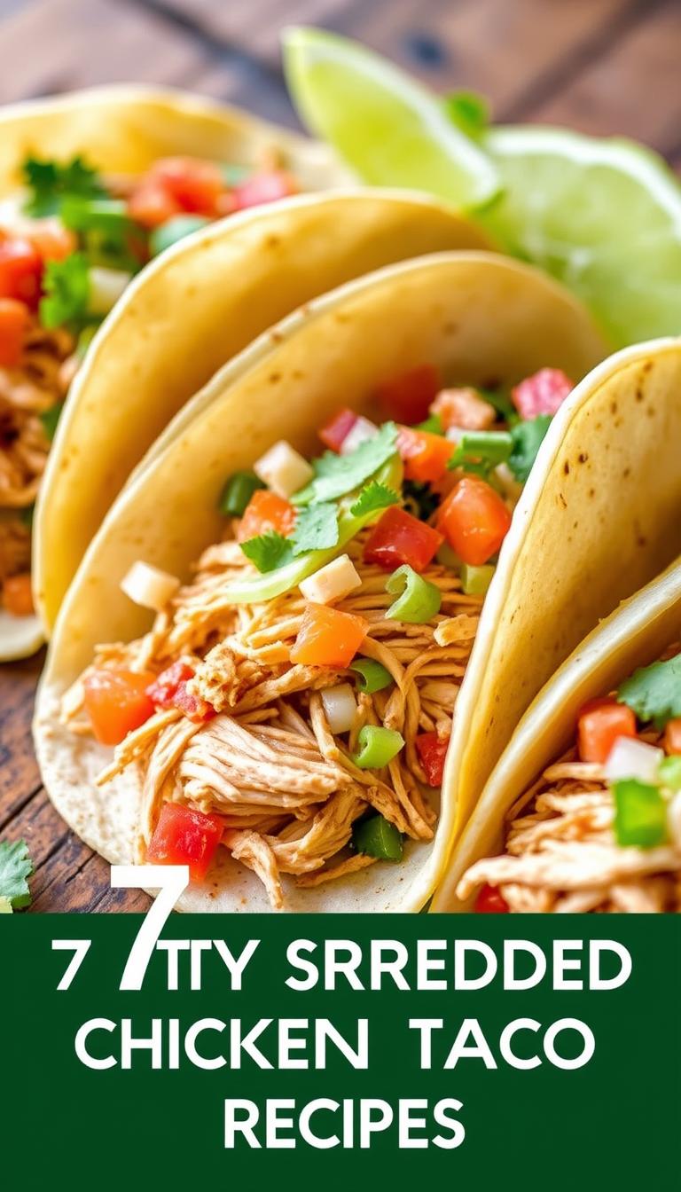 7 Tasty Shredded Chicken Taco Recipes