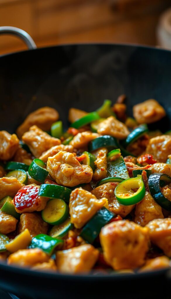 Chicken and Zucchini Stir-Fry